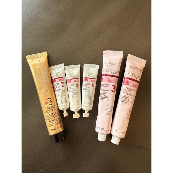 L'Oreal Paris Excellence Preference Hair Masks Lot Of 6 1.86 0.34 Oz Color Care - Picture 7 of 7